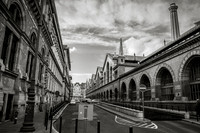 Corvinus University (left) & Central Market Hall (right), Budapest, Hungary