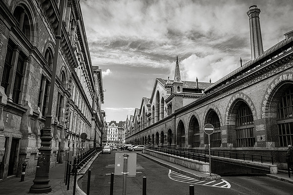 Corvinus University (left) & Central Market Hall (right), Budapest, Hungary